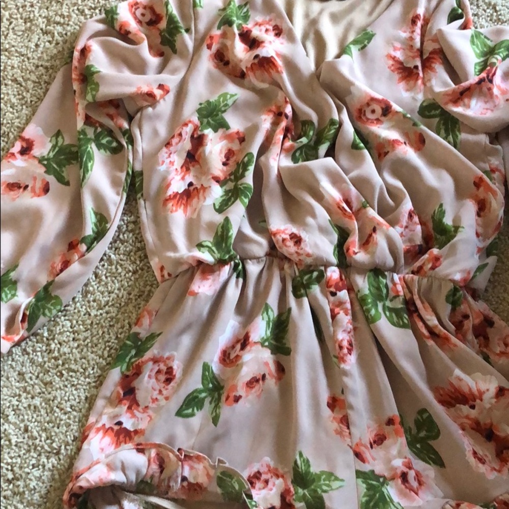 Floral Chiffon Romper